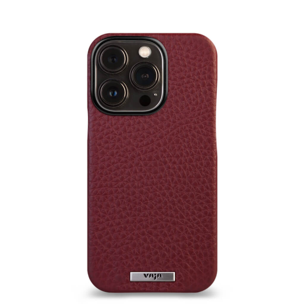Grip iPhone 15 Pro leather case - Vaja