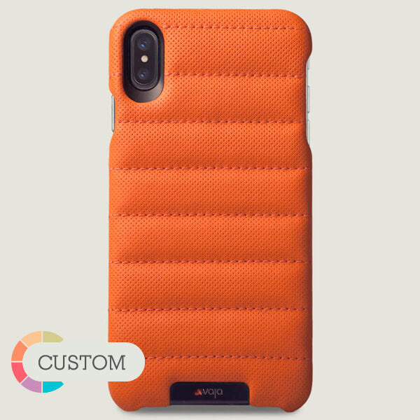 Custom Grip Rider iPhone Xs Max Leather Case - Vaja