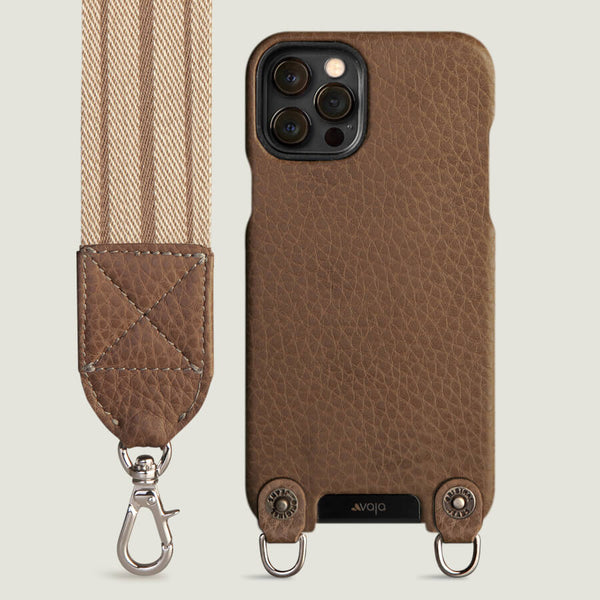 Crossbody iPhone 12 & 12 Pro leather case with magsafe - Vaja