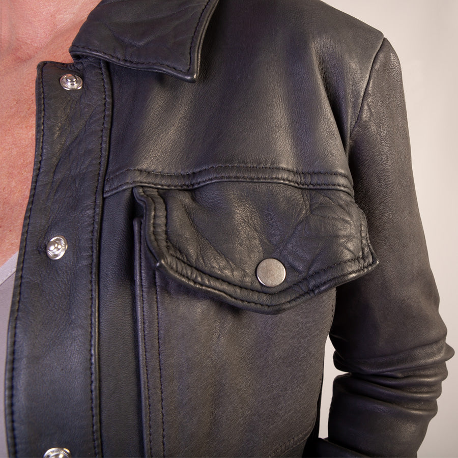 JANIS - women’s leather jacket - Vaja