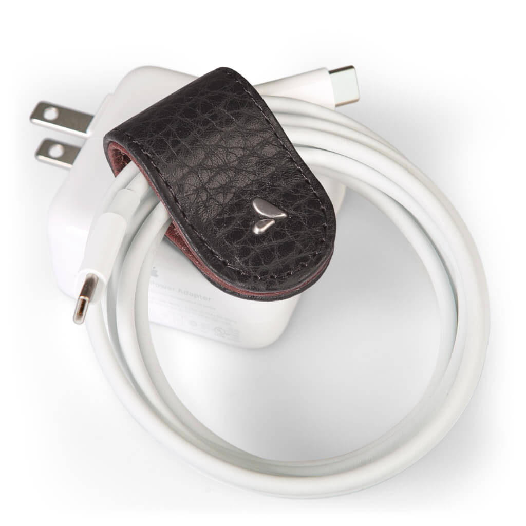 XL Leather Jaws Cable Holder - Vaja