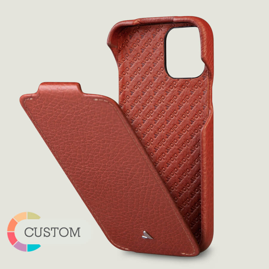 Customizable Top iPhone 12 & 12 Pro leather case with MagSafe - Vaja