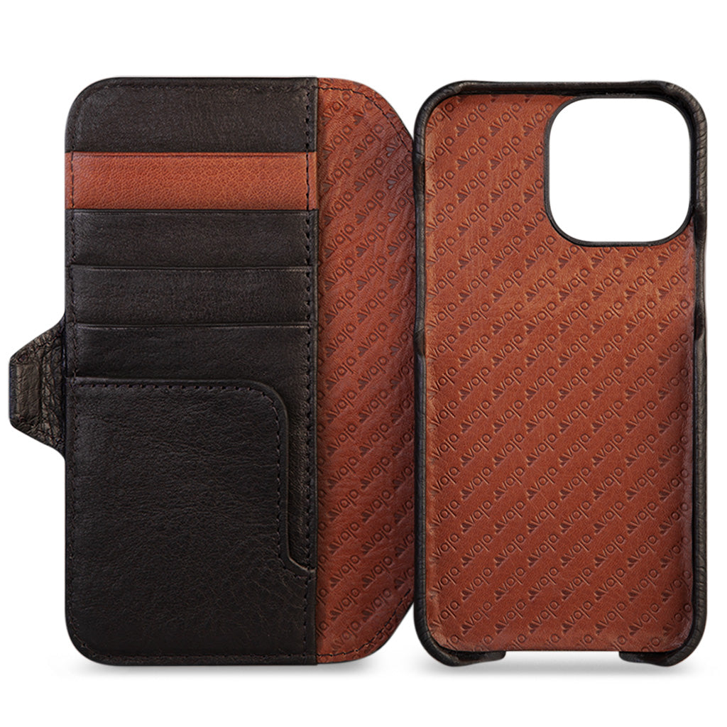 Wallet iPhone 13 Pro Max leather case with MagSafe - Vaja