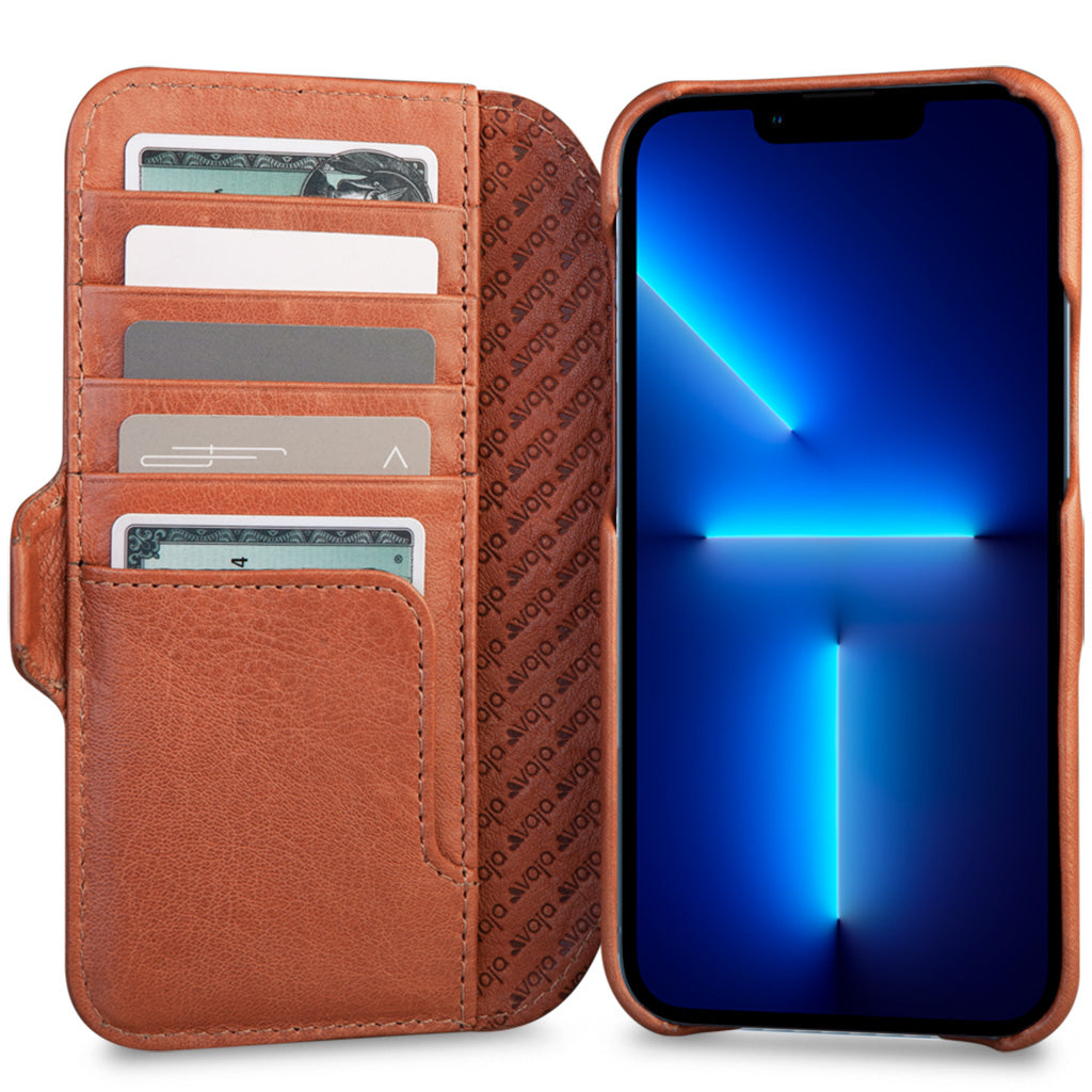Wallet iPhone 13 Pro Max leather case with MagSafe - Vaja