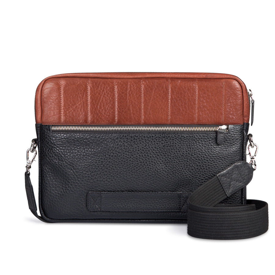 13&quot; Padded Leather Bag - Vaja