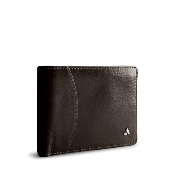 Dollar Leather Wallet - Sand Black Pique