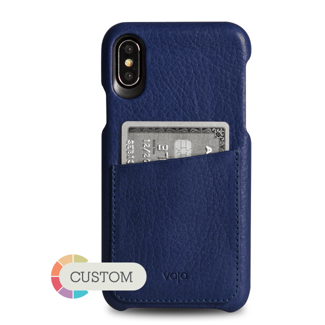 Custom Grip ID iPhone X / iPhone Xs Leather Case - Vaja