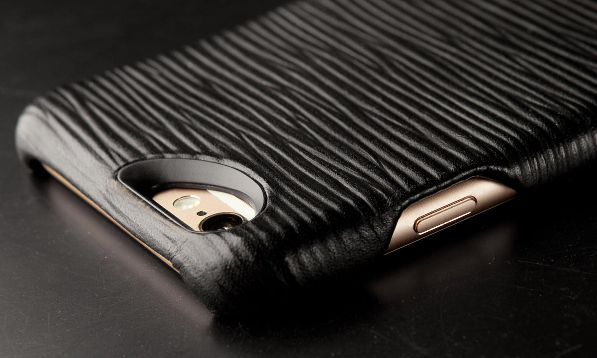 Grip Legno Nero - Black Label iPhone 6/6s Premium Leather Case - Vaja