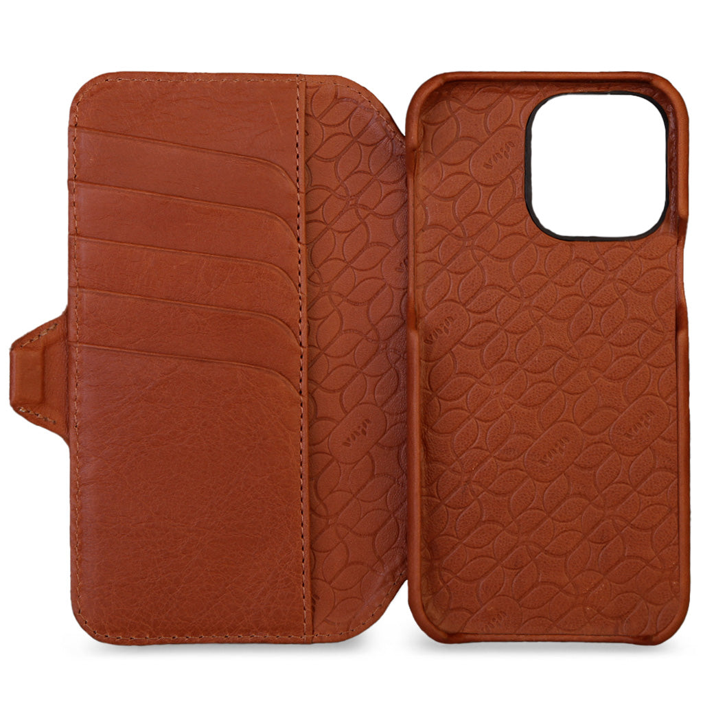 Wallet iPhone 14 Pro Max leather case - Vaja