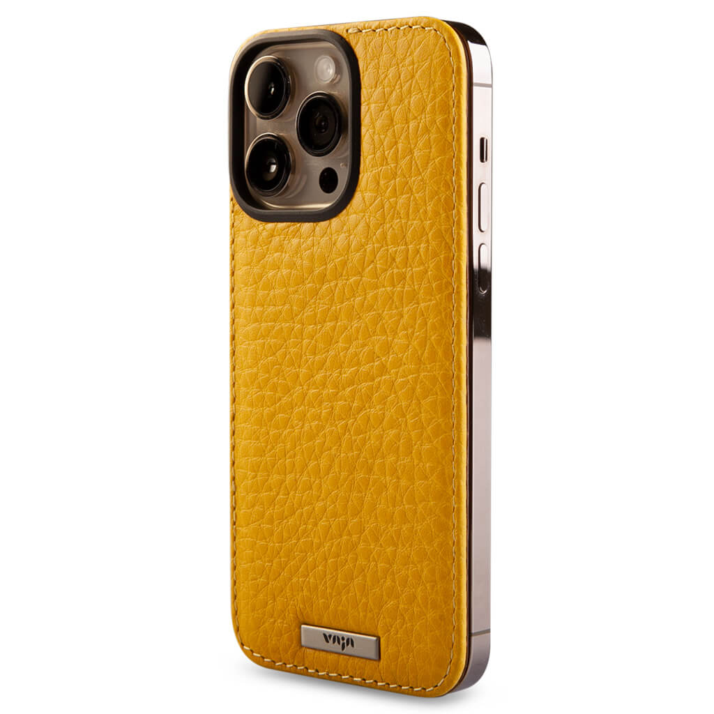 Custom Stick-on Leather back for iPhone 14 Pro Max - Vaja
