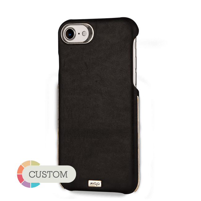 Grip Silver - Premium iPhone SE leather case - Vaja