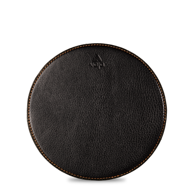 Leather Round Mouse Pad - Vaja