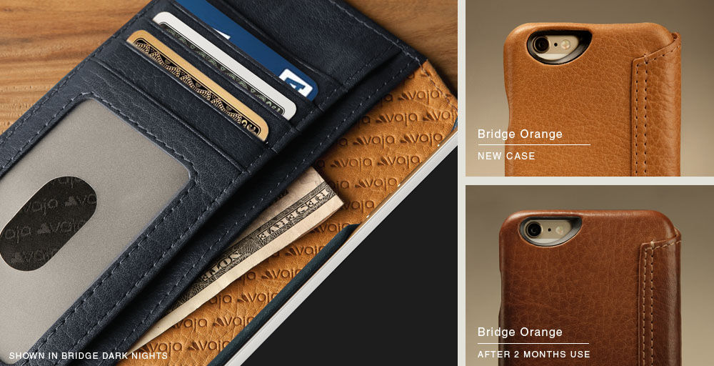 Wallet Agenda - Wallet + iPhone 6 Plus/6s Plus Leather Case - Vaja