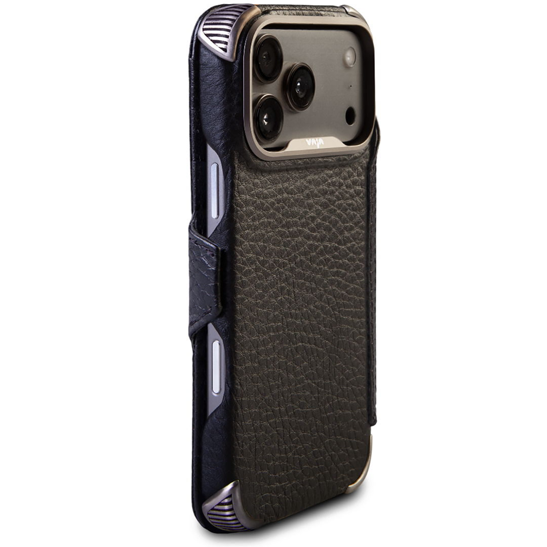 Custom Buckler Wallet iPhone 18 Pro & iPhone 18 Pro Max Leather Case with MagSafe - Vaja