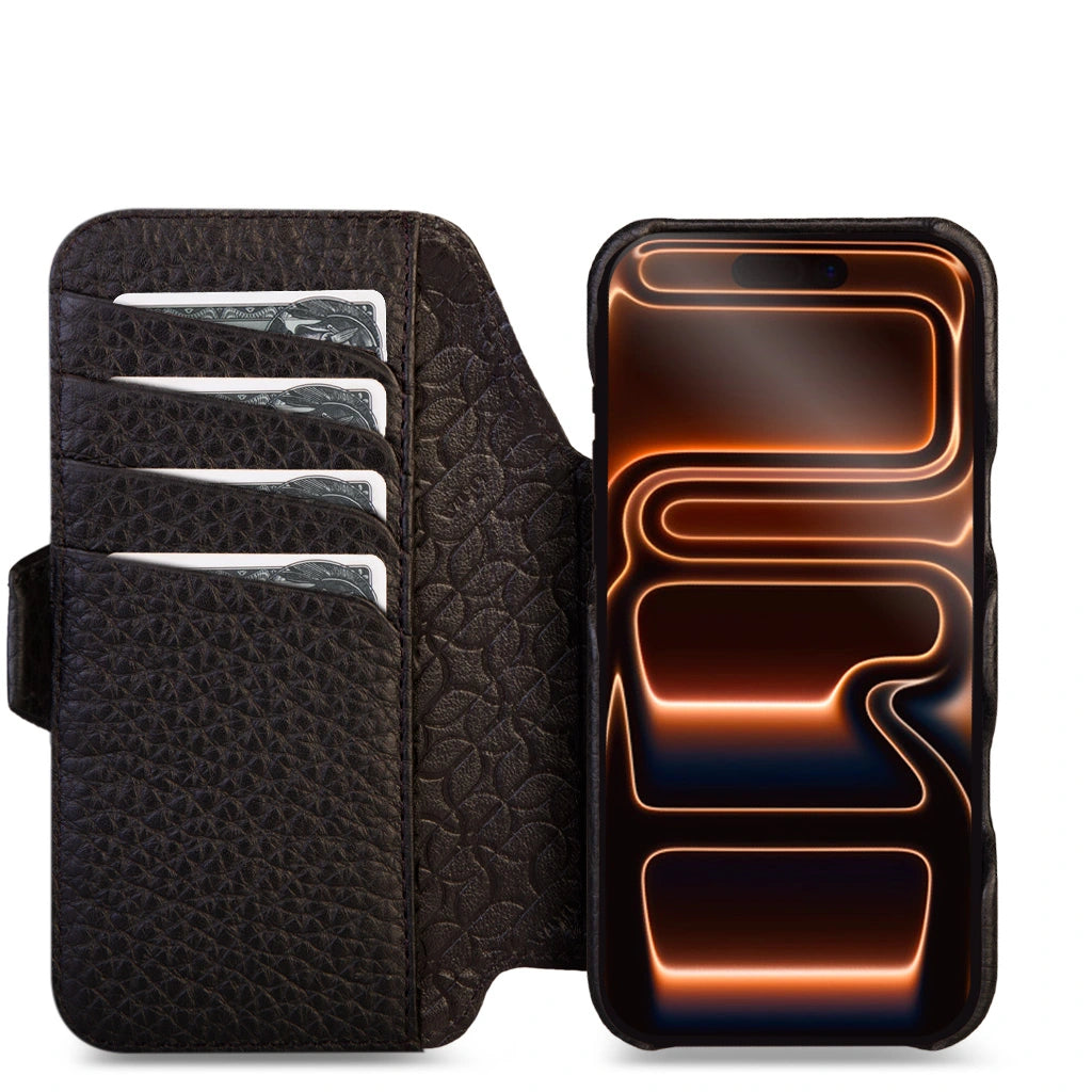 Grip iPhone 17 Pro leather case +Wallet wrap add-on