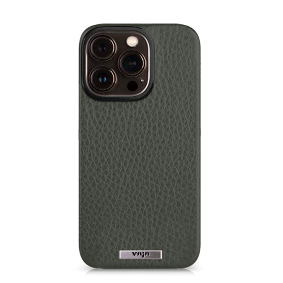 Custom Grip iPhone 15 Pro Max leather case - Vaja