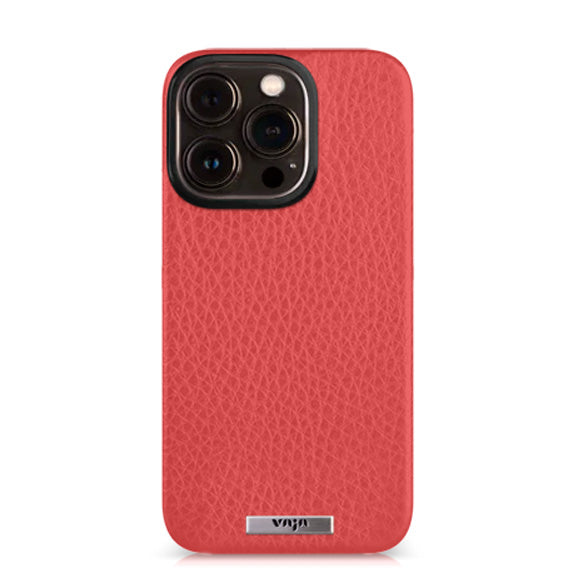 Custom Grip iPhone 15 Pro leather case - Vaja