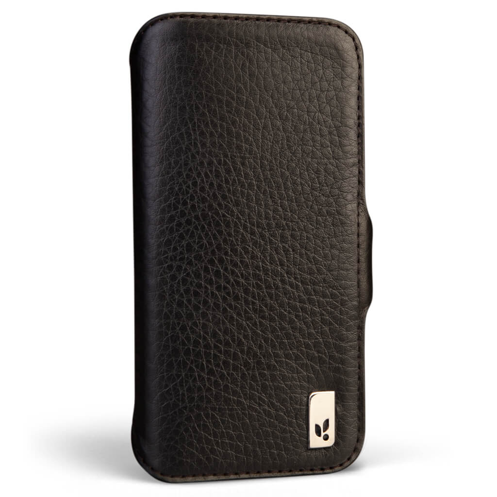 Custom V-Mag Silver Wallet Wrap for iPhone 15 Pro Max - Vaja
