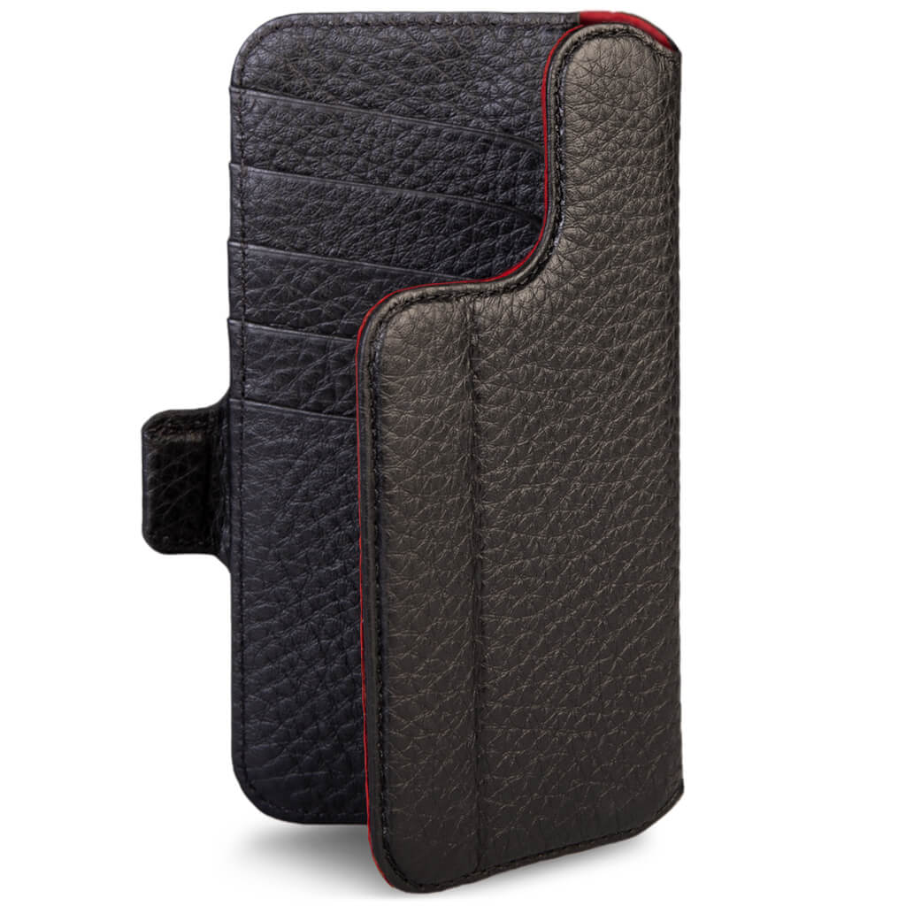 V-Mag GTR Wallet Wrap for iPhone 15 Pro leather case - Vaja
