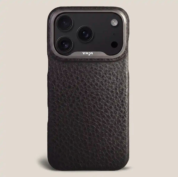 Vaja Grip leather case for iPhone 18 Pro in black
