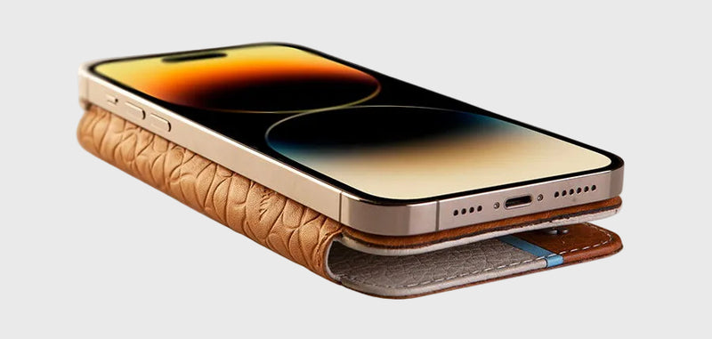 Nuova Pelle cover flipped back
