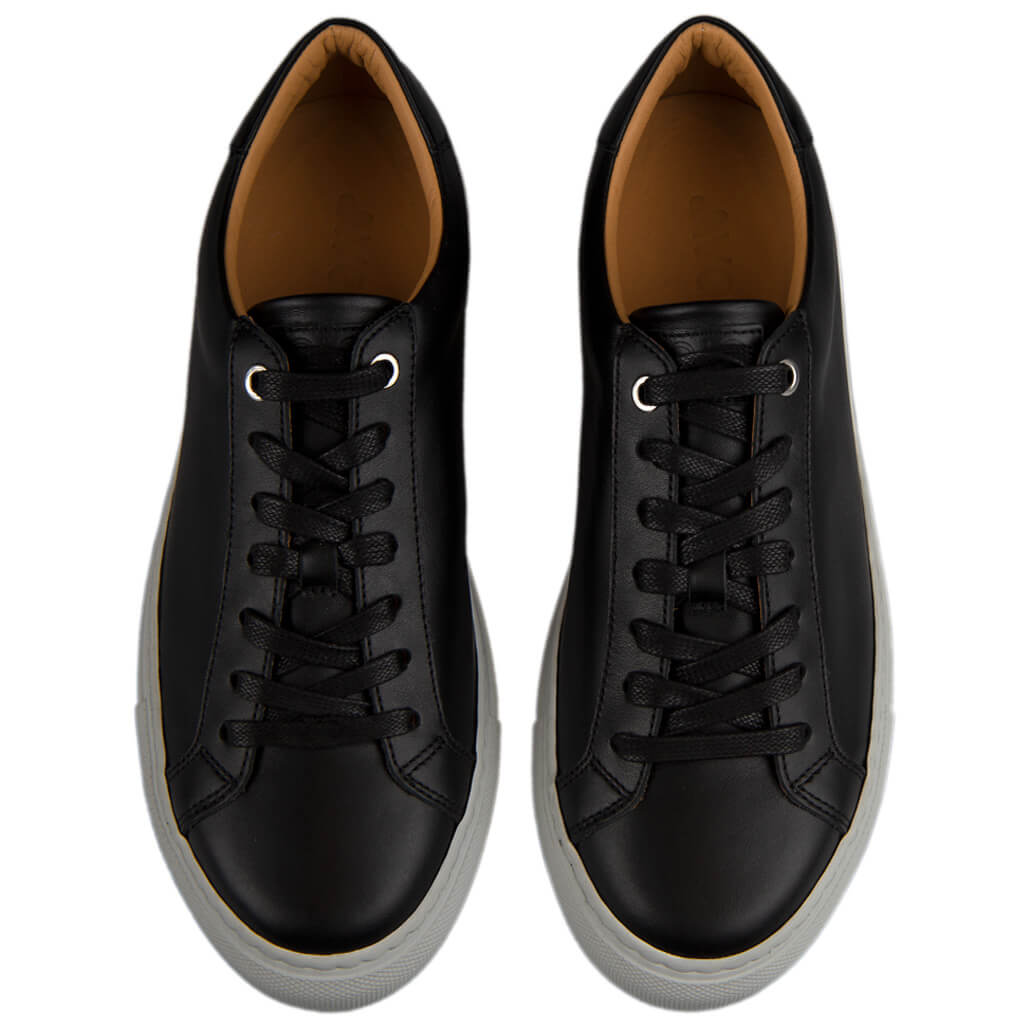 Urban Black Leather Sneakers - Vaja