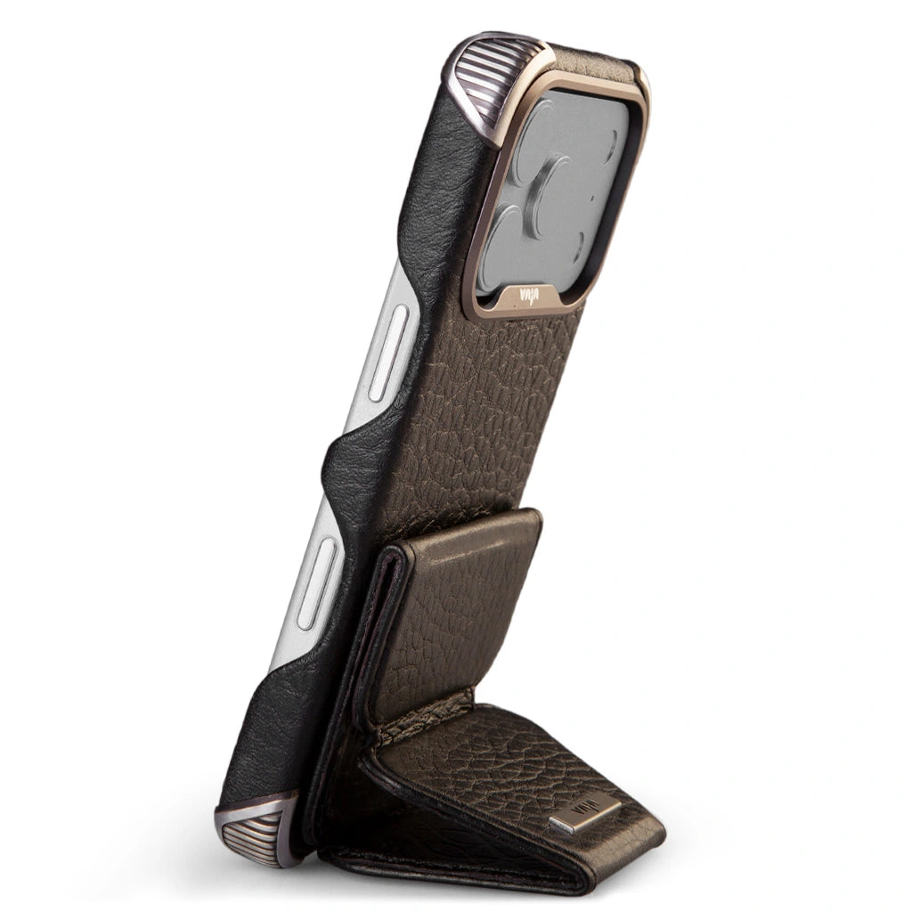 Ios 17 Stand Handcrafted V-Mag Fold Stand for iPhone 17 - Vaja