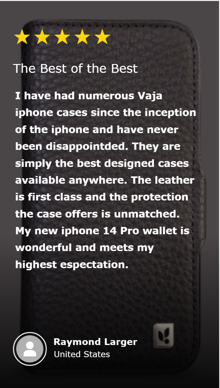 Review 02 Wallet IPhone 14 Leather Case