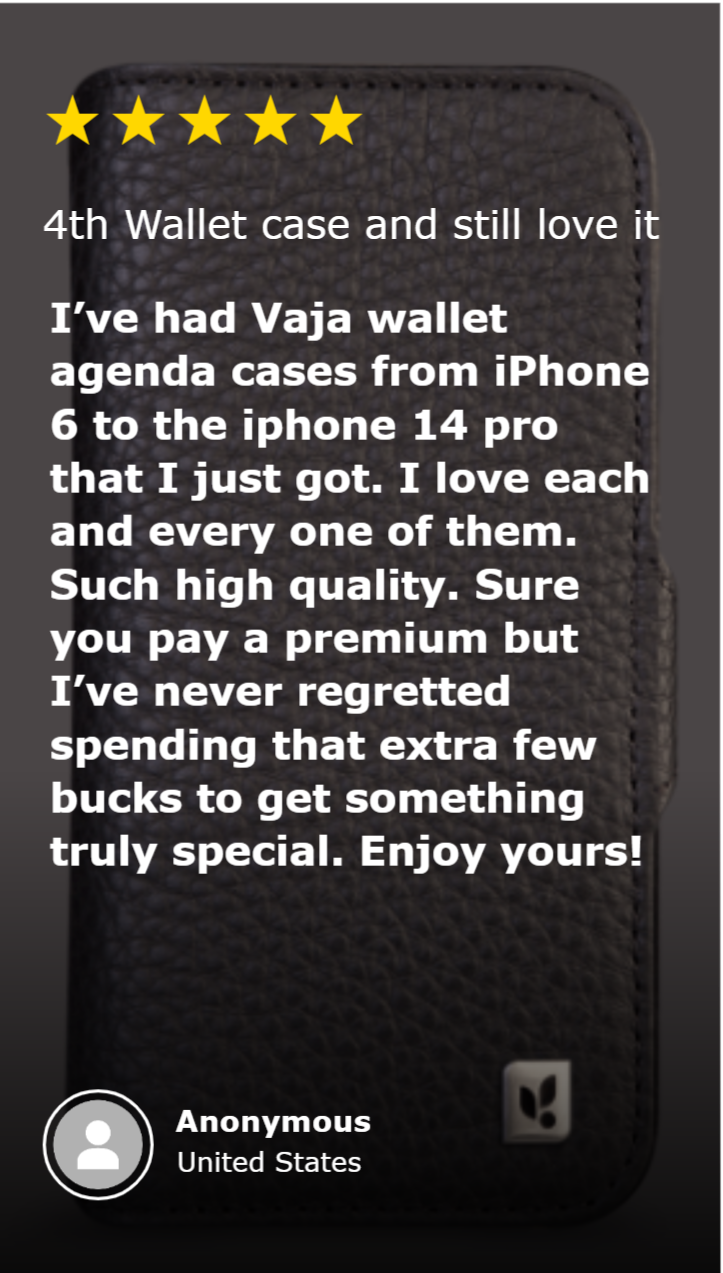 Review 03 Wallet IPhone 14 Leather Case