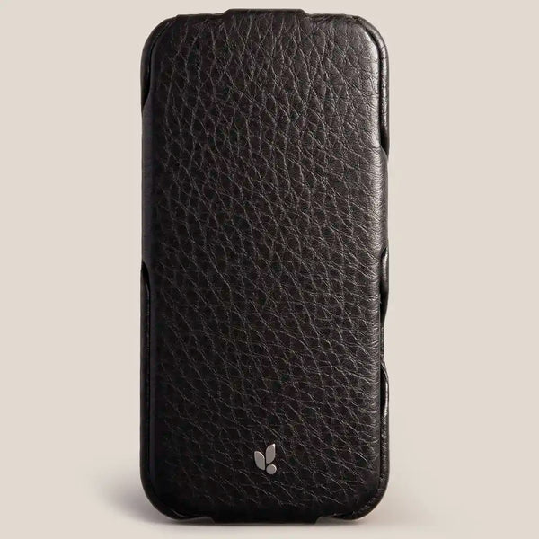 Vaja Top leather case for iPhone 18 Pro in black