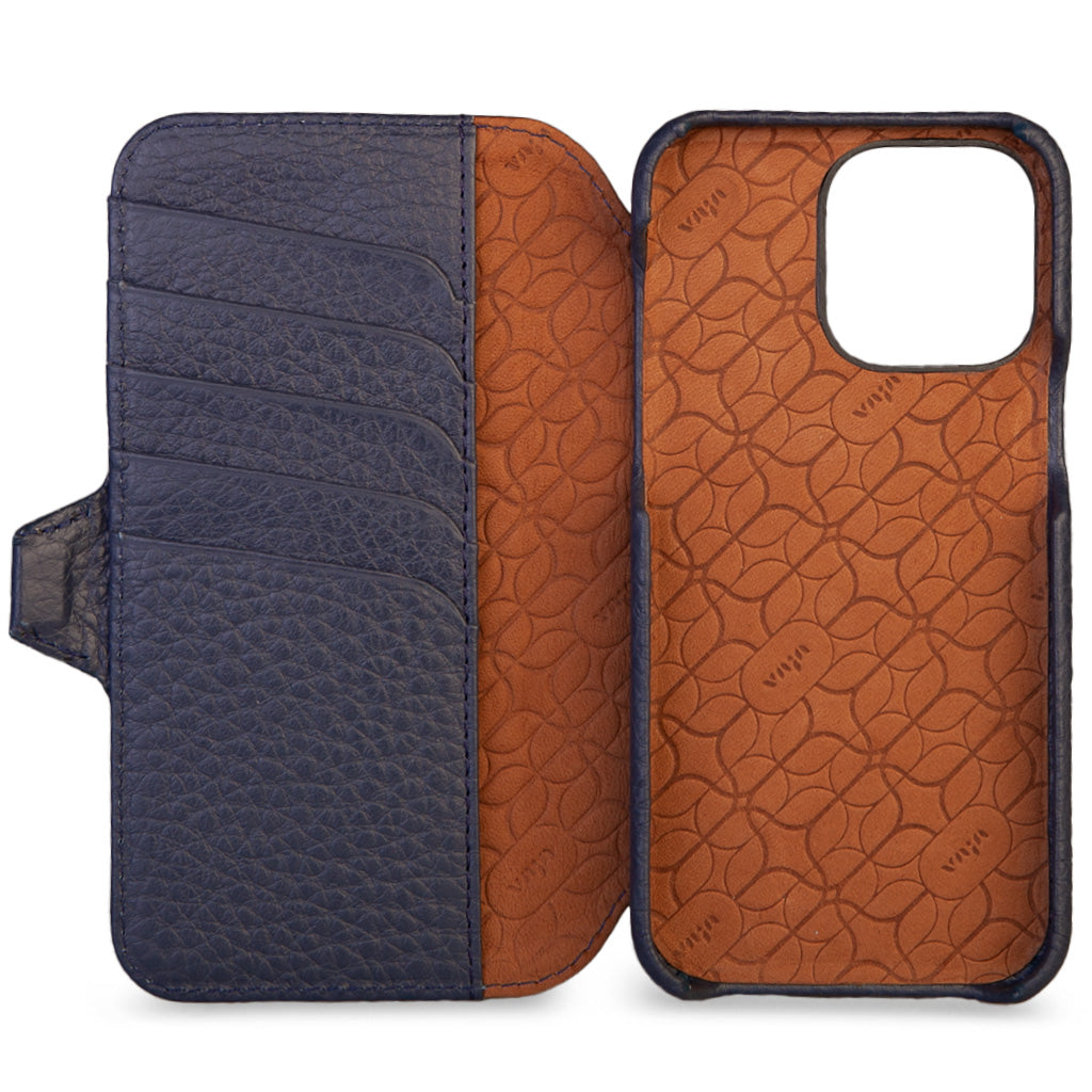 Wallet iPhone 15 Pro Max leather case - Vaja