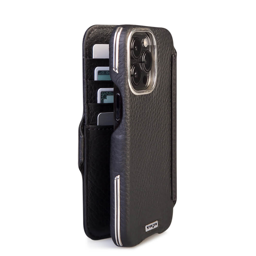 V-Mag iPhone 15 Pro Max leather case + Mini Wallet - Vaja