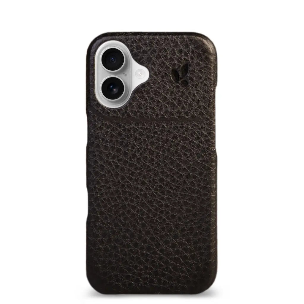 Grip iPhone 17 leather case with MagSafe - Floater Black