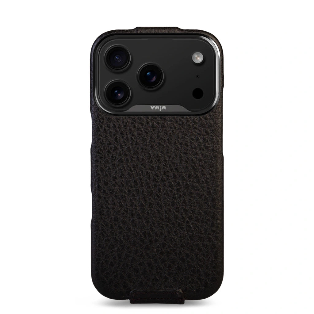 Top Leather Case for iPhone 17 Pro – Flip Top with MagSafe - Vaja