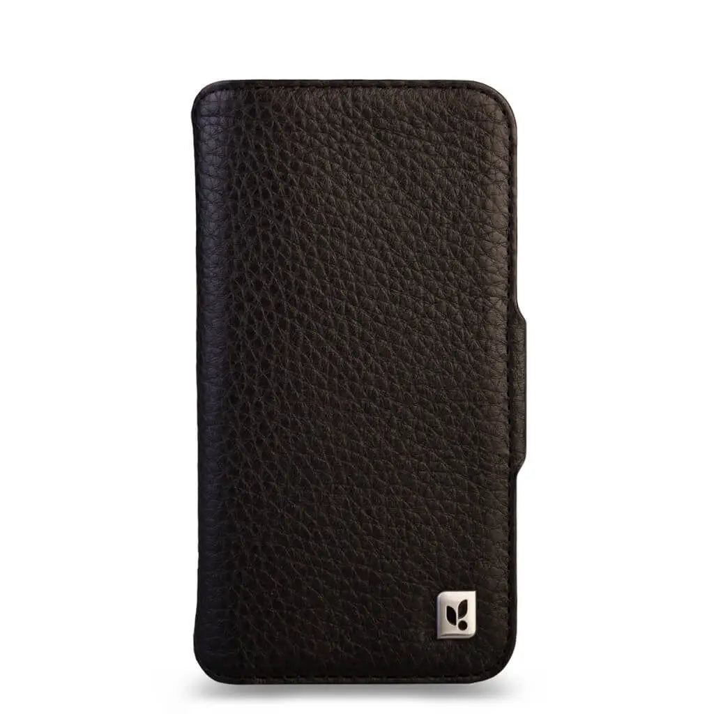 Wallet – iPhone 17 Pro leather case V-Magsafe - Floater Black