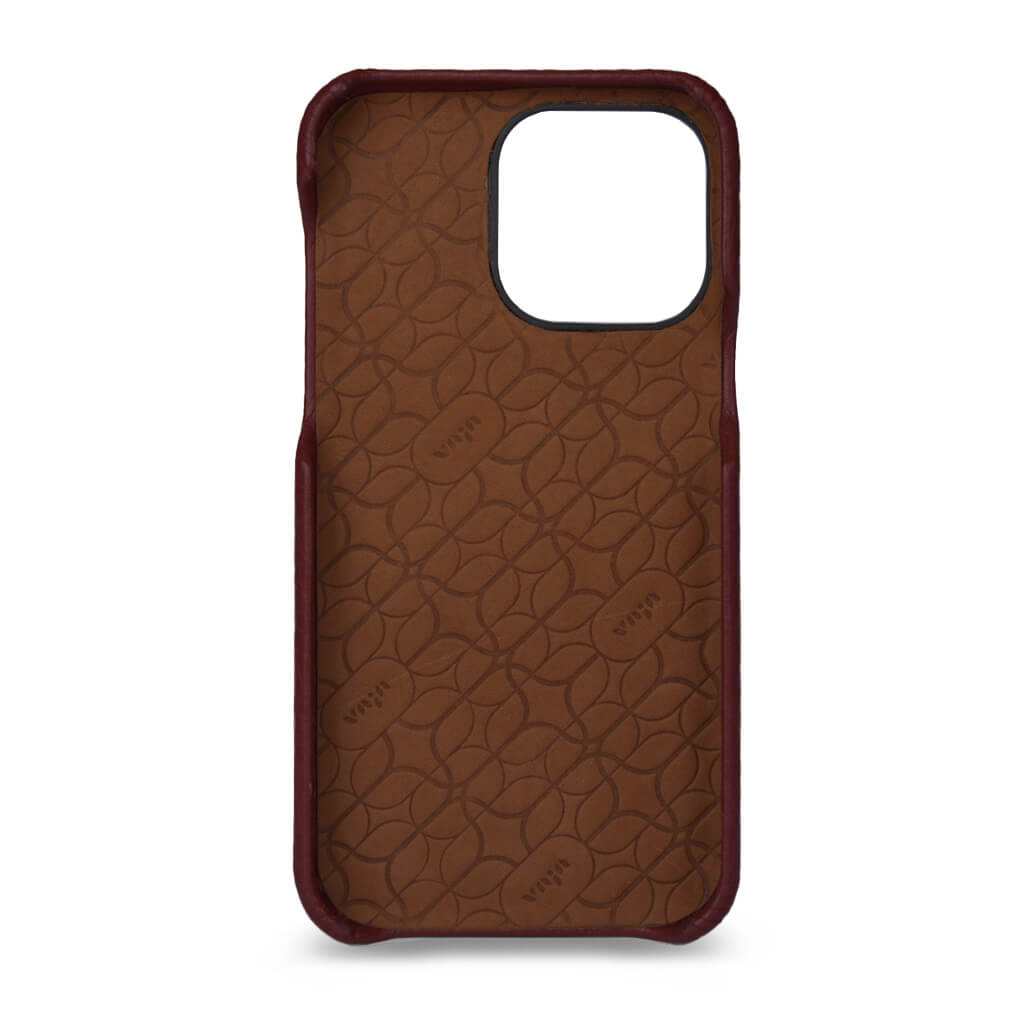 Grip iPhone 15 Pro leather case - Vaja