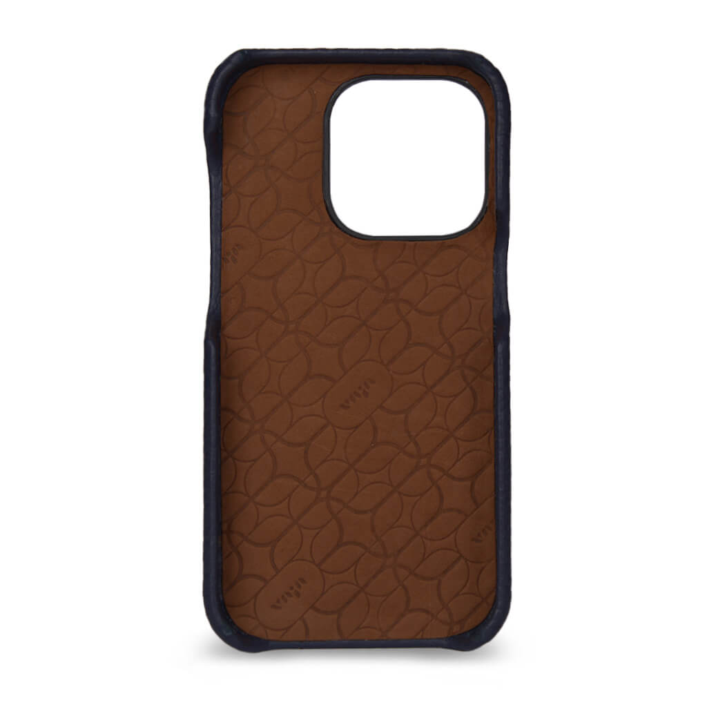 Grip iPhone 15 Pro leather case - Vaja