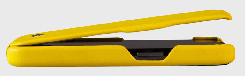 IPhone 14 Leather Case Pro Top Fluo Detail