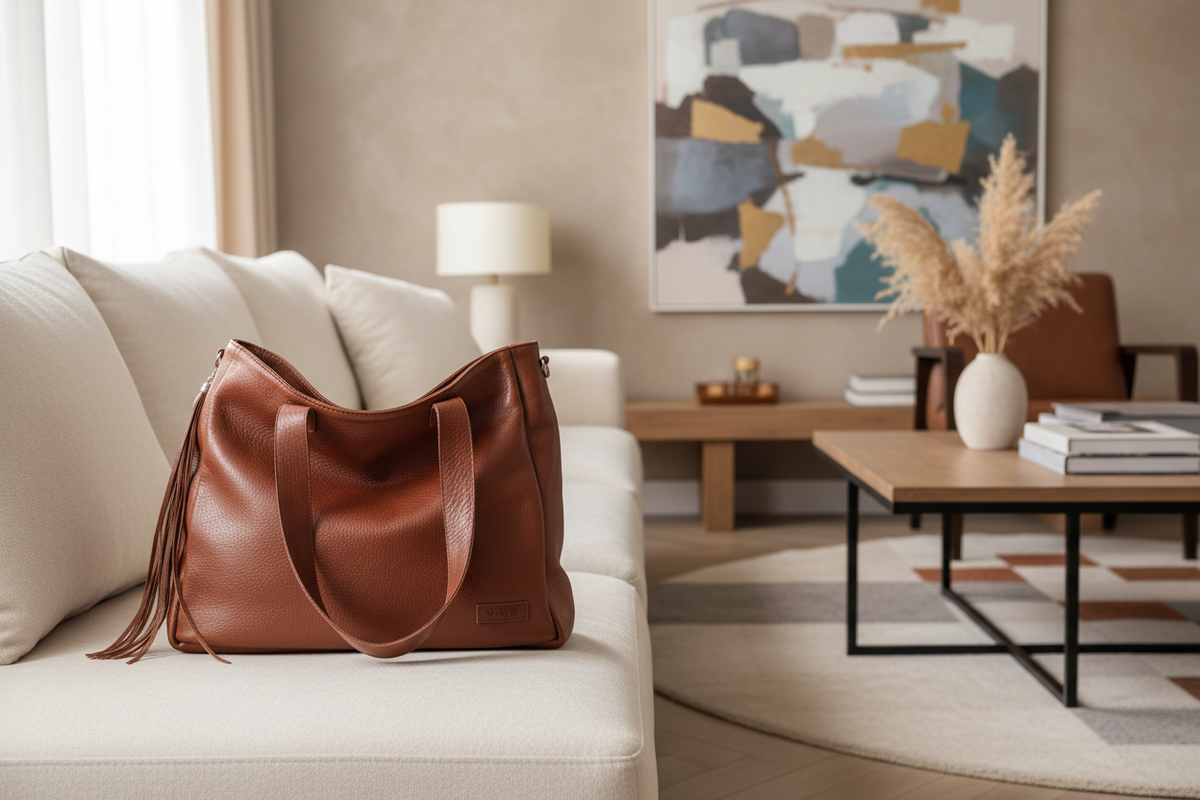 Leather Tote - Vaja