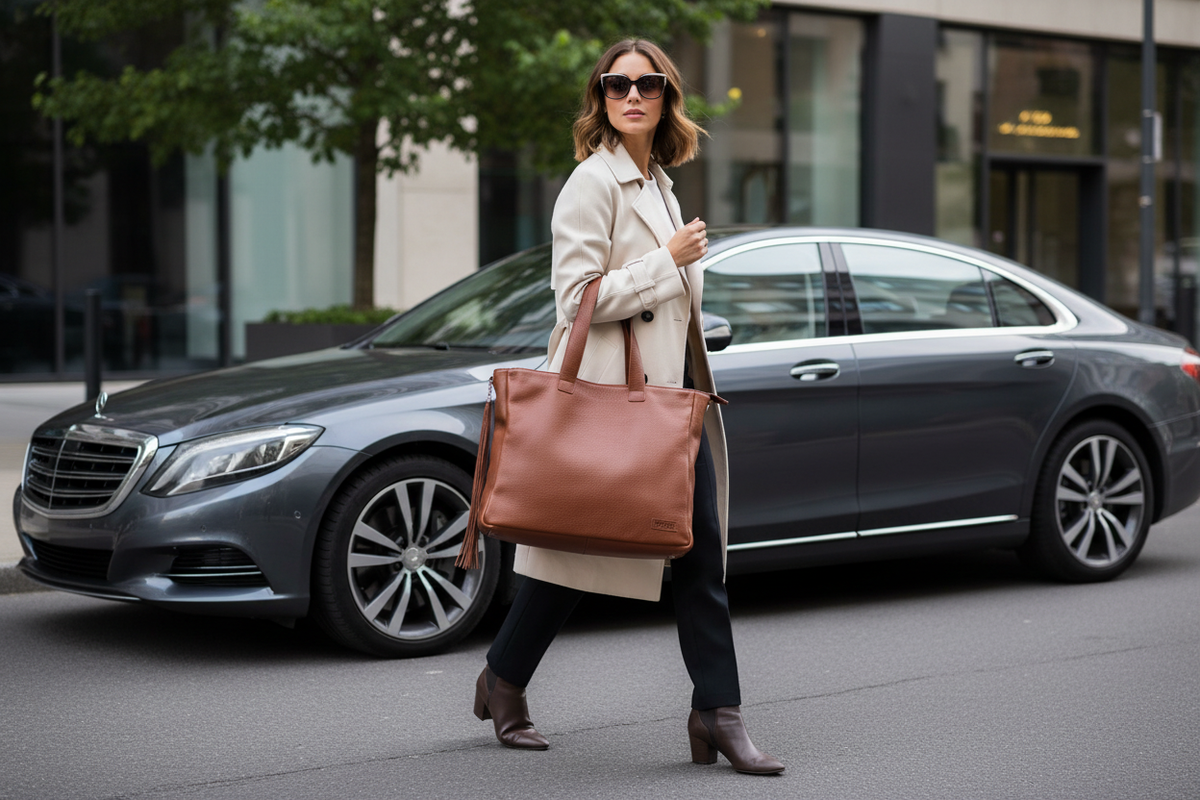 Leather Tote - Vaja