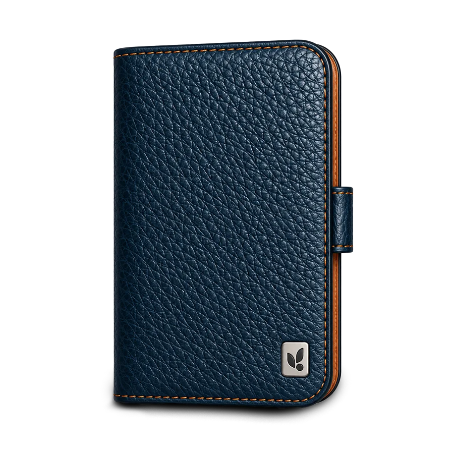 iPhone Duo Folio Leather Case by Vaja, handcrafted in full-grain leather from Patagonia, Argentina