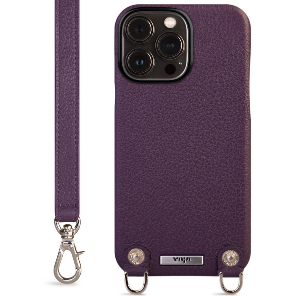 Custom Crossbody iPhone 15 Pro Max leather case - Vaja
