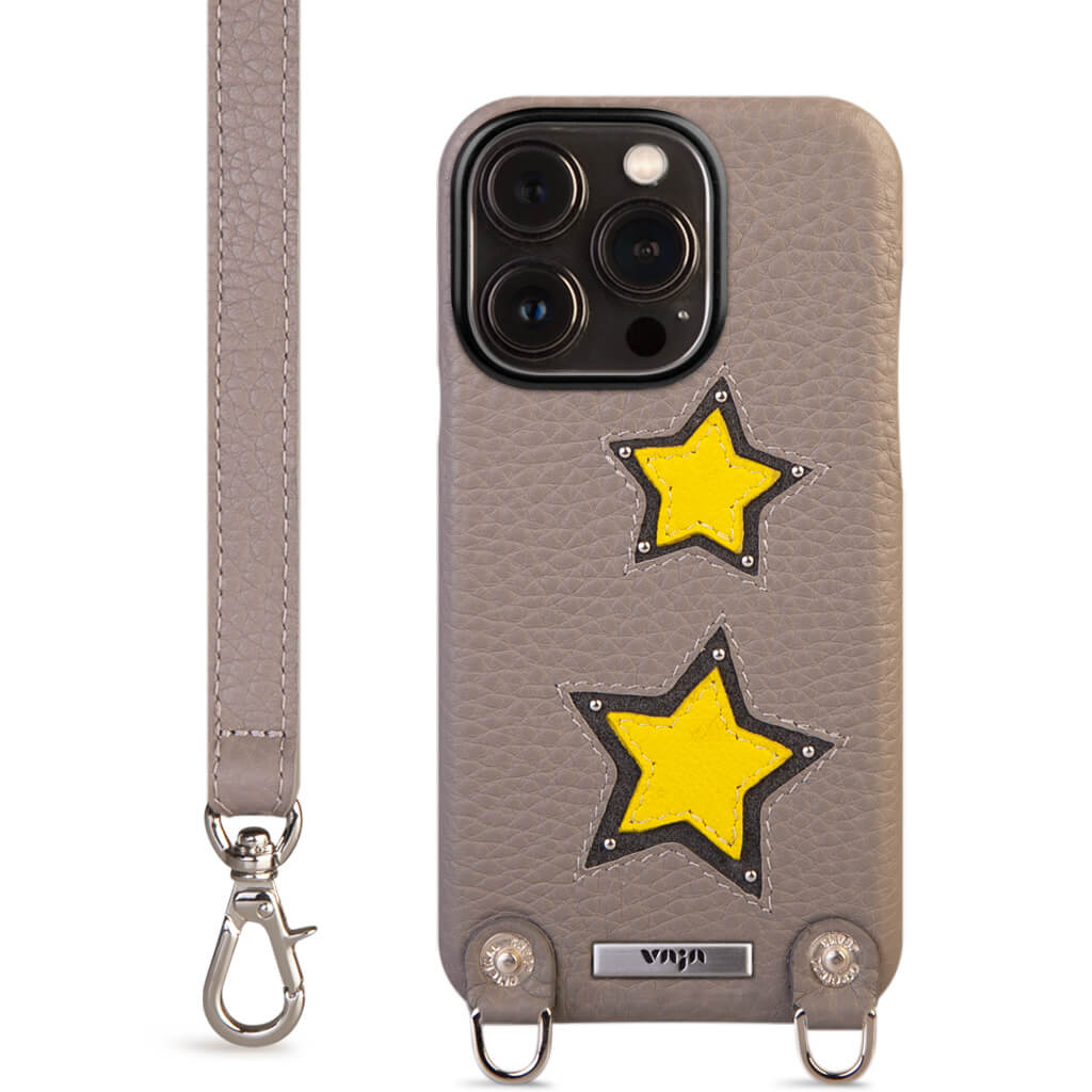 Custom Crossbody iPhone 15 Pro leather case - Vaja