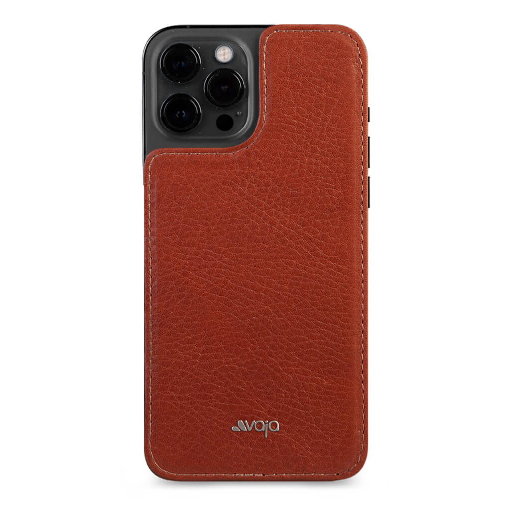 iPhone 12 Pro Max leather back - Bridge Saddle Tan