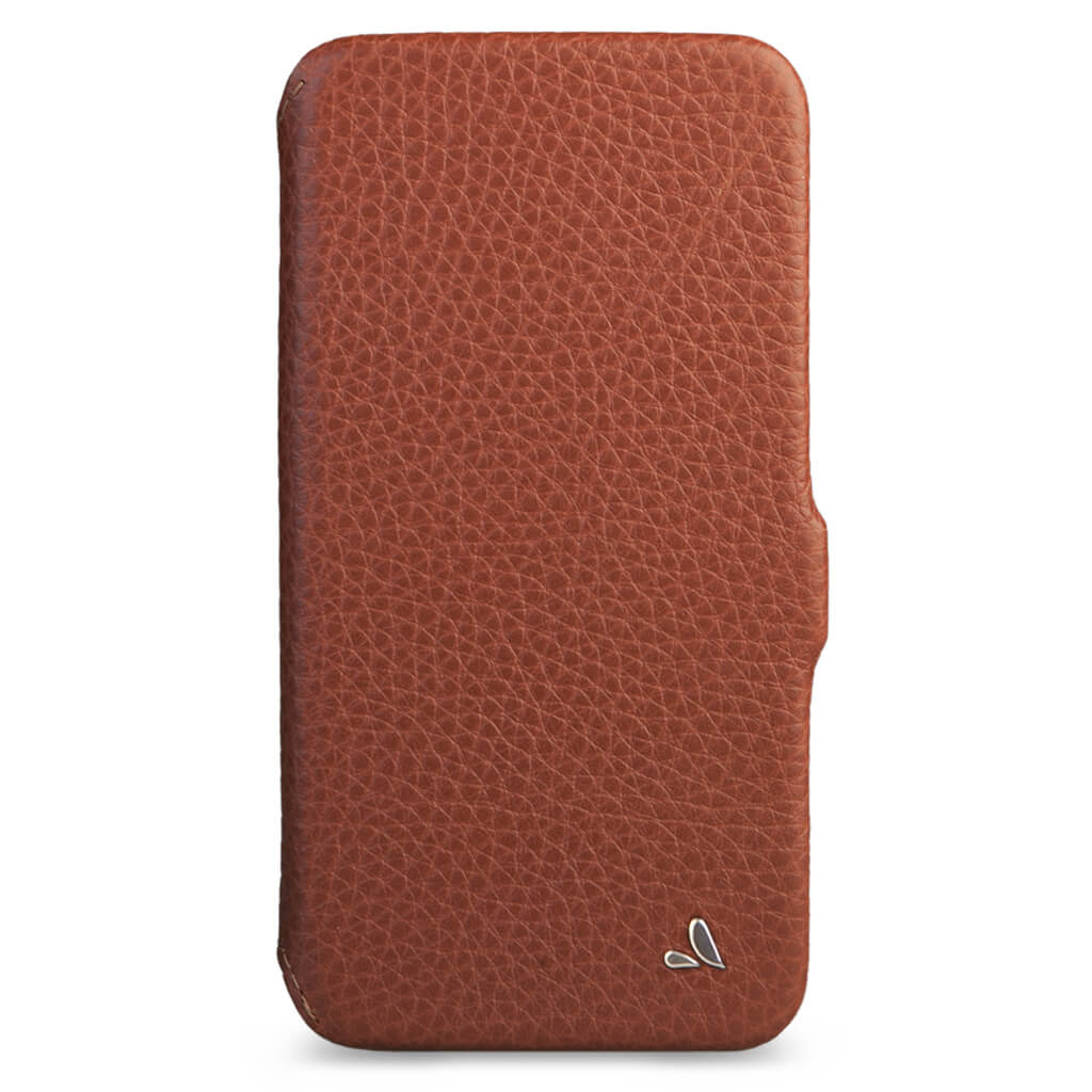 iPhone 12 Pro Max Folio Leather Case with MagSafe - Floater Saddle Tan