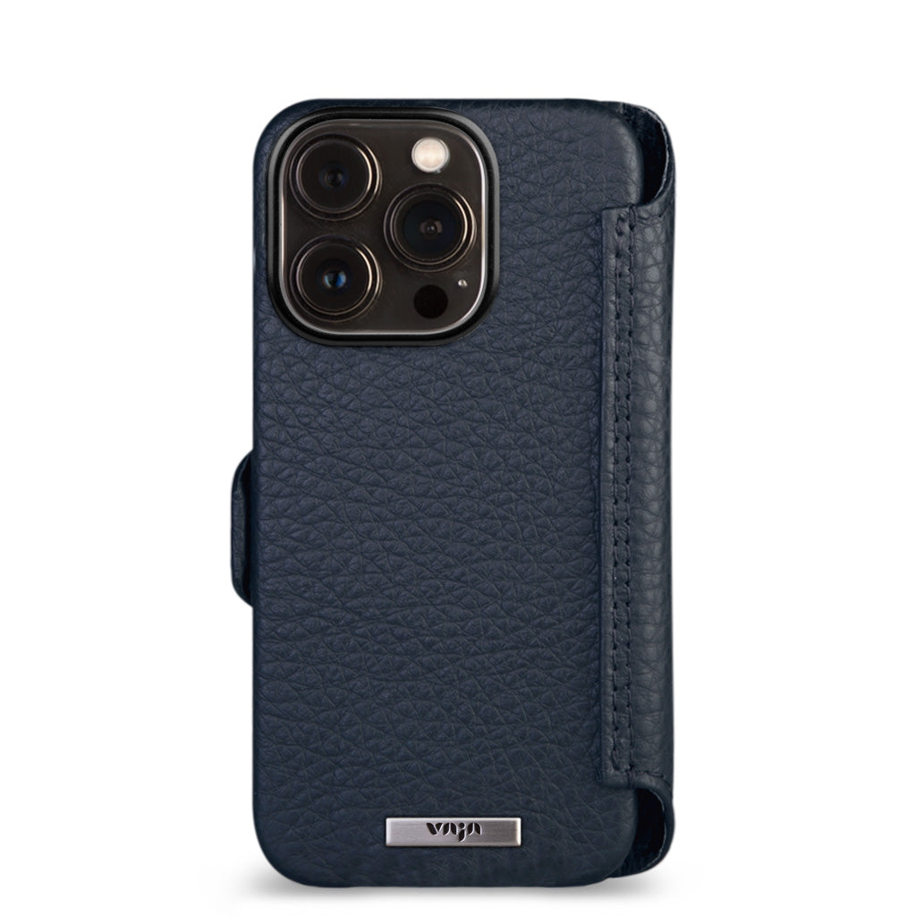 Wallet iPhone 15 Pro leather case - Vaja