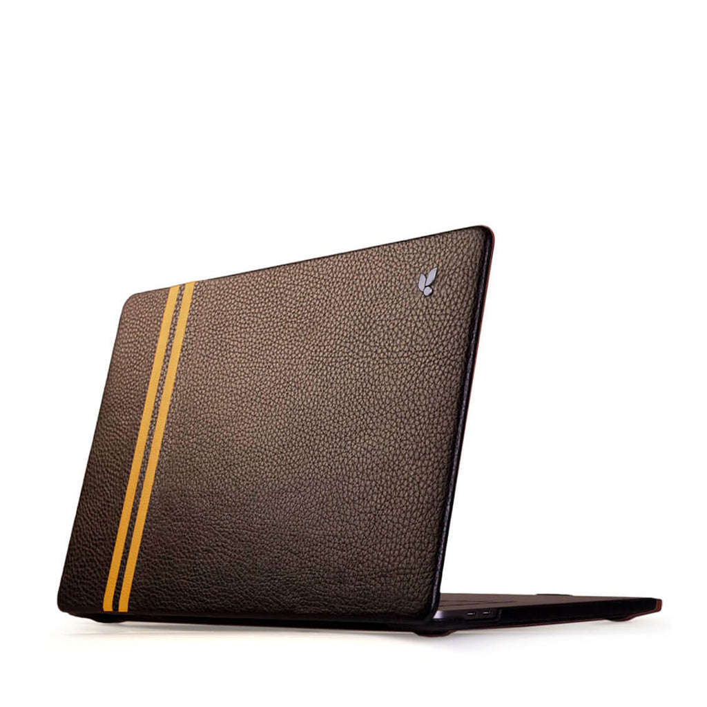 MacBook Pro 14” M4 Leather Suit (2024) - GT Floater Black and Caterina Lemon