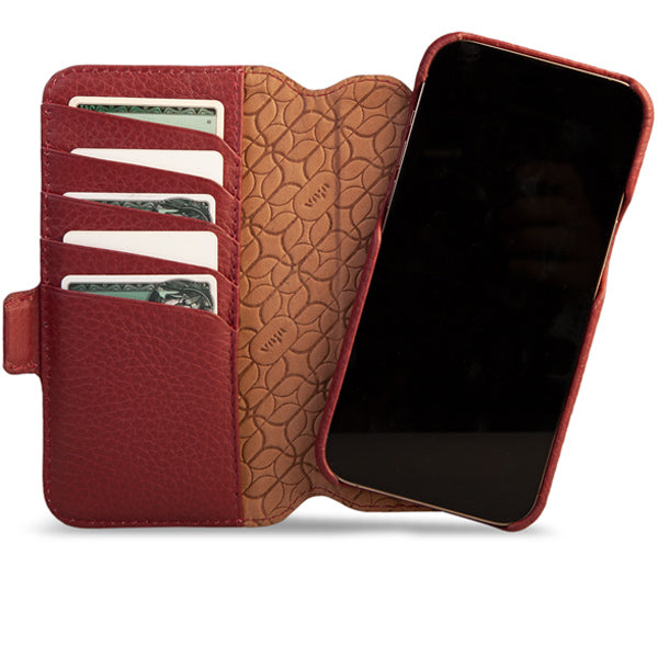 Vaja Menu V-Mag System for iPhone 15 - Leather Cases