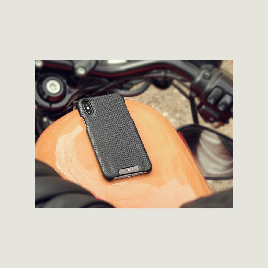 Vaja Stock Grip - iPhone 11 Pro Max Leather Case - Floater London