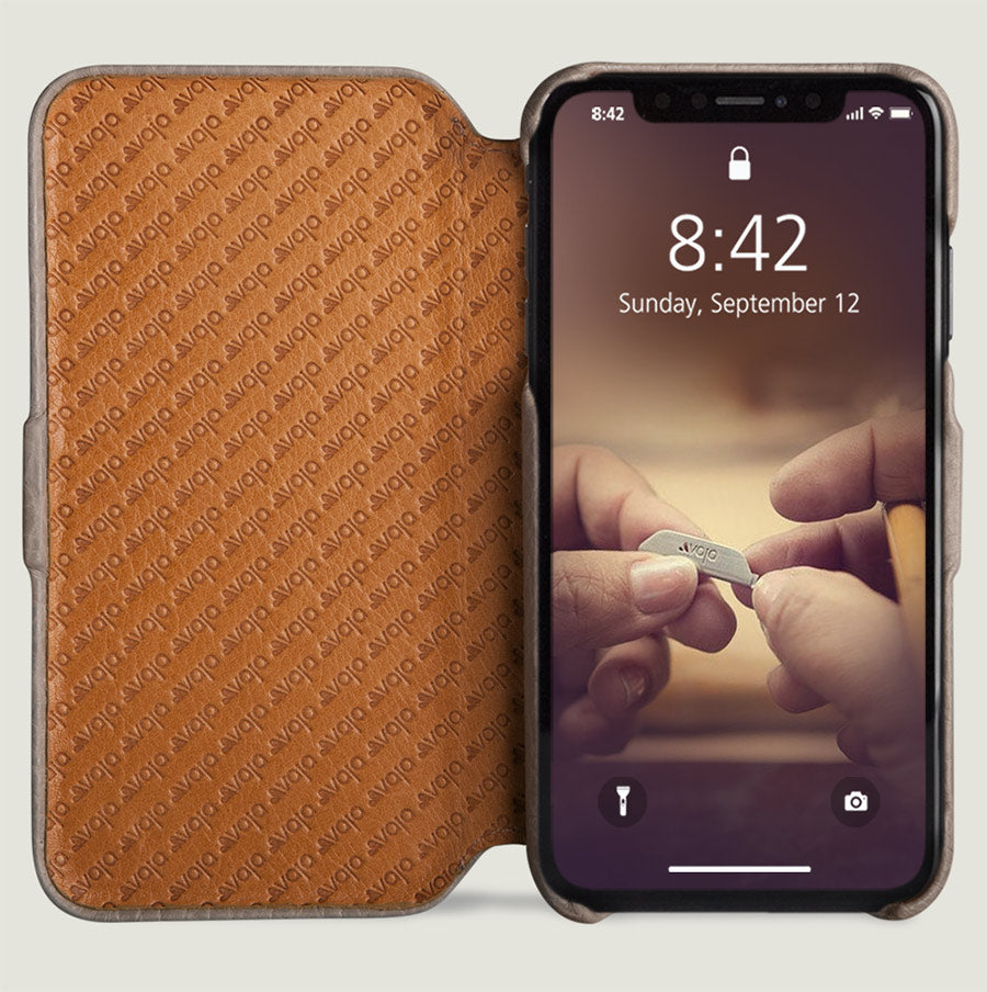 Folio - iPhone Xs Max Leather Case - Vaja